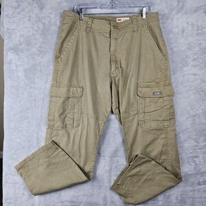Wrangler Cargo Pants Mens Size 38x30 Tan